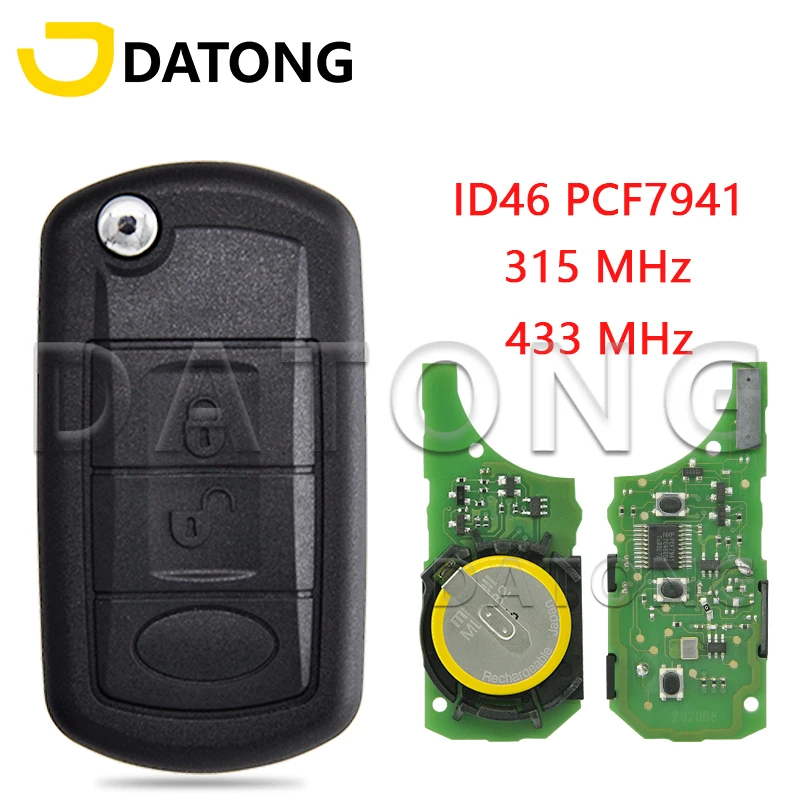 

Datong World ID46 PCF7941 315/33Mhz Rechargeable Battery Car Remote Key For Land Rover Range Rover Sport Discovery3 LR3