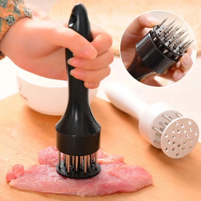 Professional Meat Tenderizer Needle With Stainless Steel Steak Pork Chop Meat Hammer Kitchen Cooking Tool Accessories