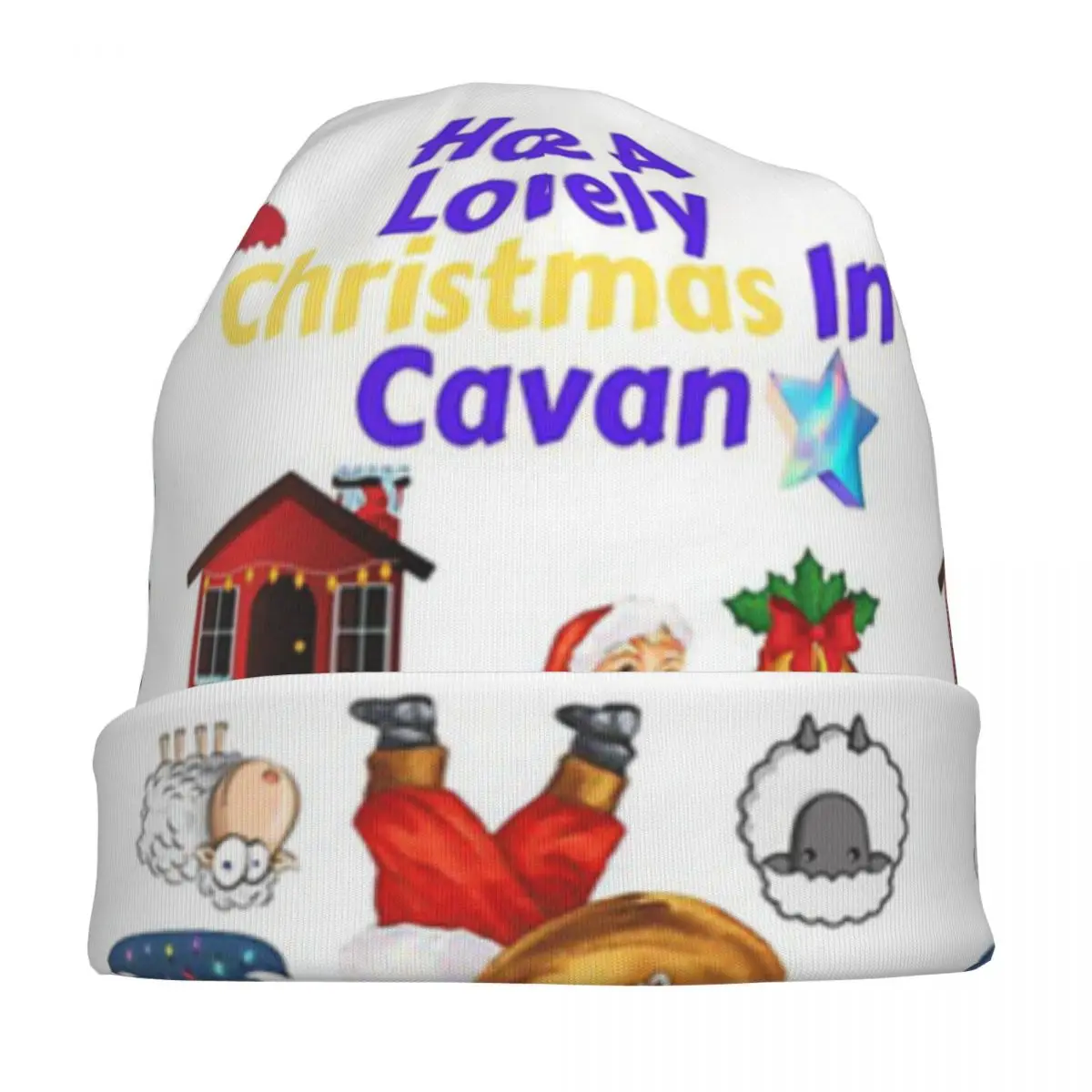 Cavan Bonnet Hats Men's and Women's Fashionable Knitting Have A Lovely Christmas In Cavan Ireland Skullies Beanies Caps