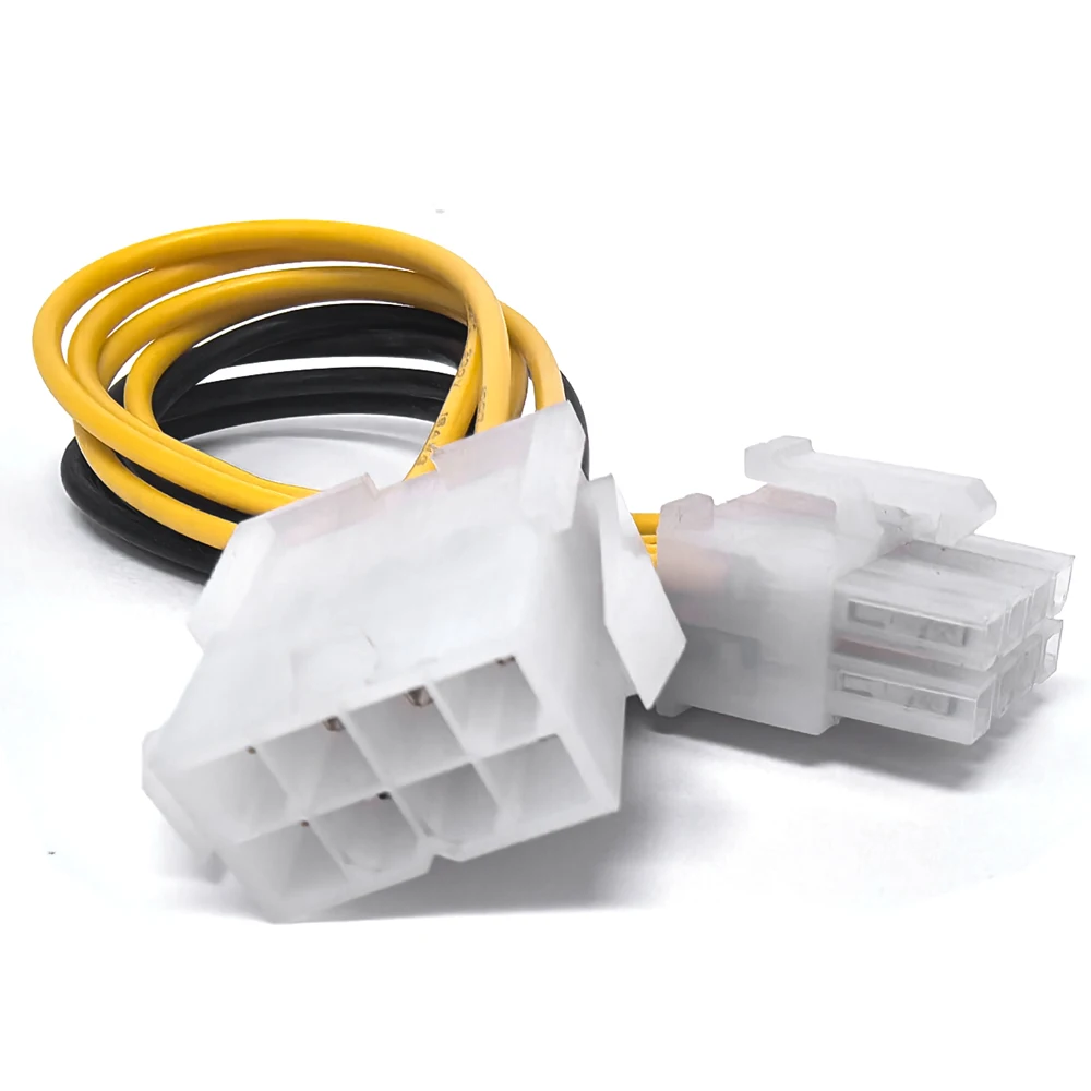 

PCI Express 8-контактный разъем «папа» на 8-контактный разъем «мама» PCIe Удлинительный кабель питания 6 + 2 контакта для видеокарты PCIe GPU CPU 18AWG