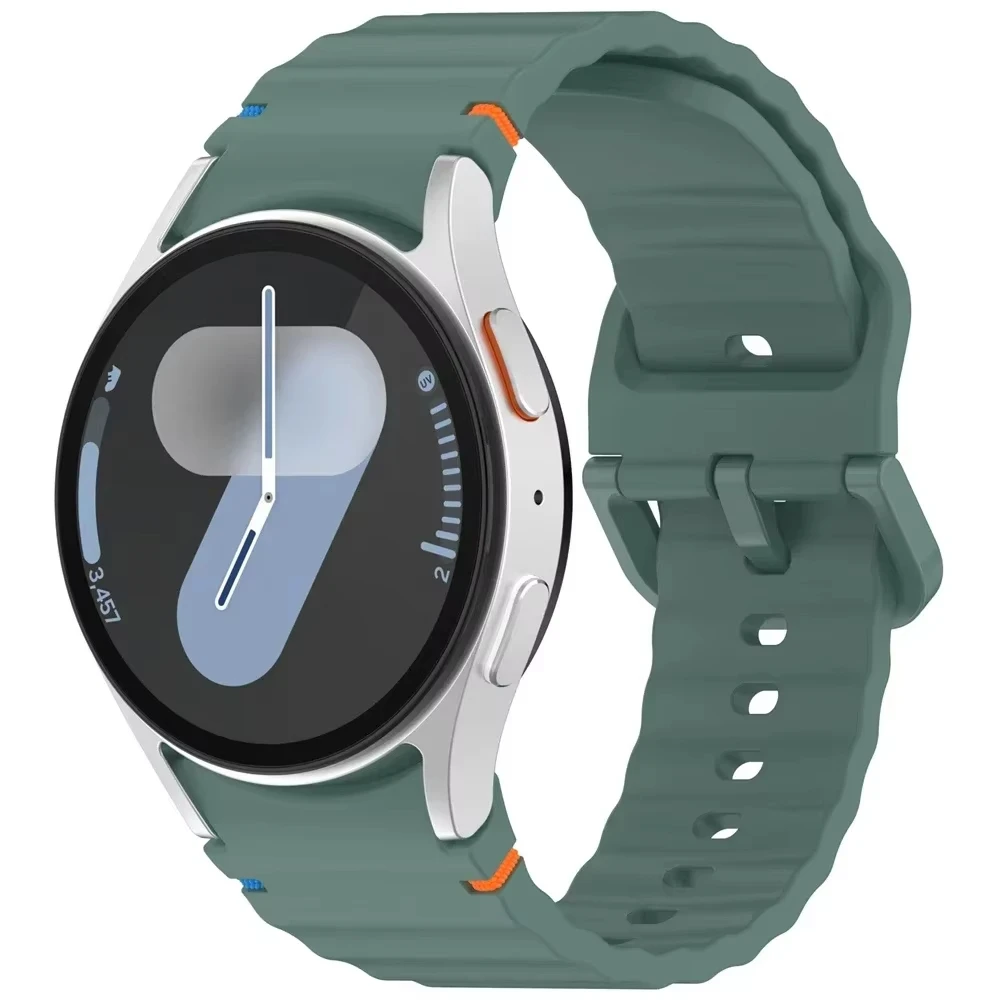 For Samsung Galaxy watch 7 Band FE/5 Pro/6/4 classic 44mm 40mm Original Silicone sport belt bracelet correa Galaxy watch 7 Strap