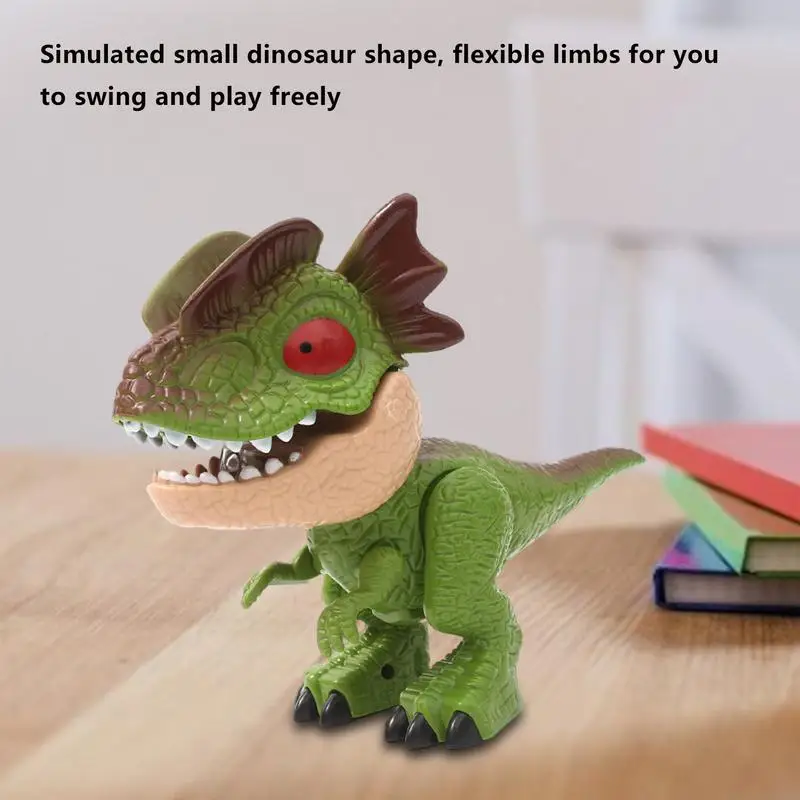 5 In 1 Dinosaur Animal Model Stationery Students Educational Toys Including Ruler Pencil Pencil Sharpener Binding Machine Eraser