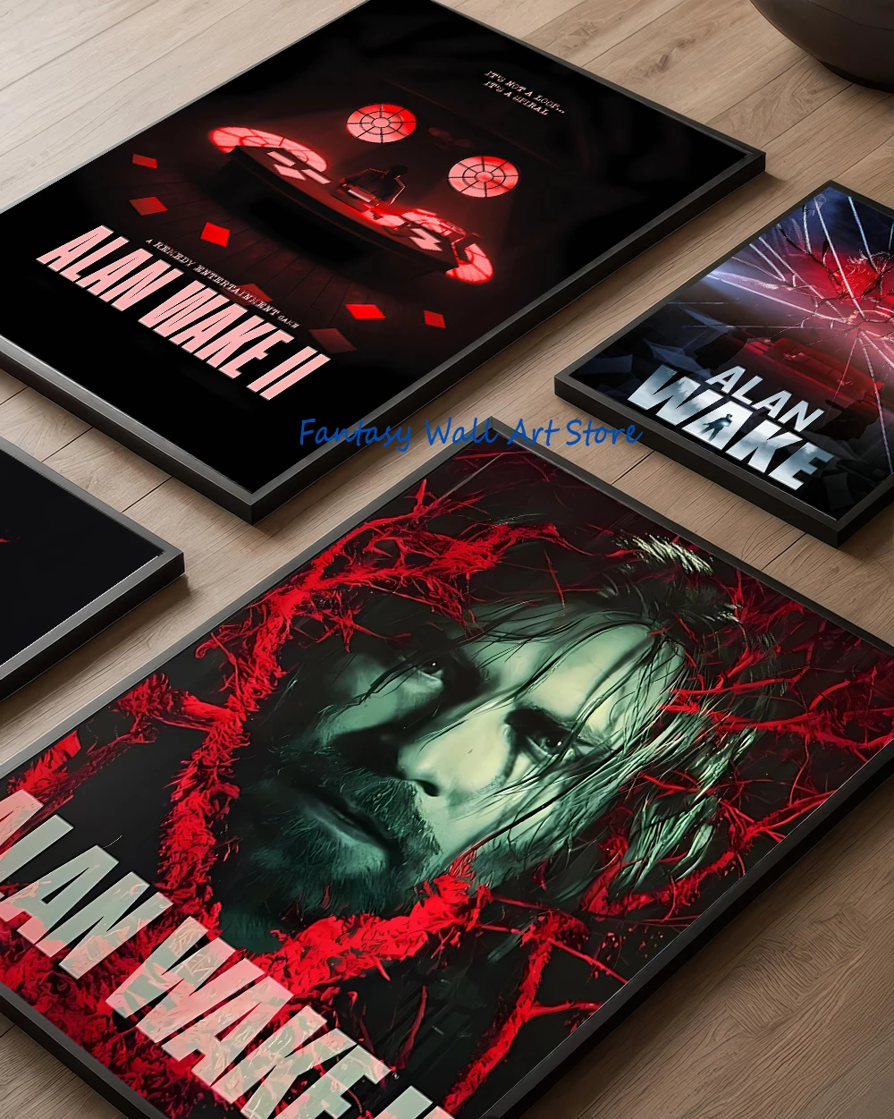 Video Game Alan Wake 2 Survival Horror Gaming Poster Horror Gaming Home Canvas Printing Wall Pictures Gamer Gift Aesthetic Decor