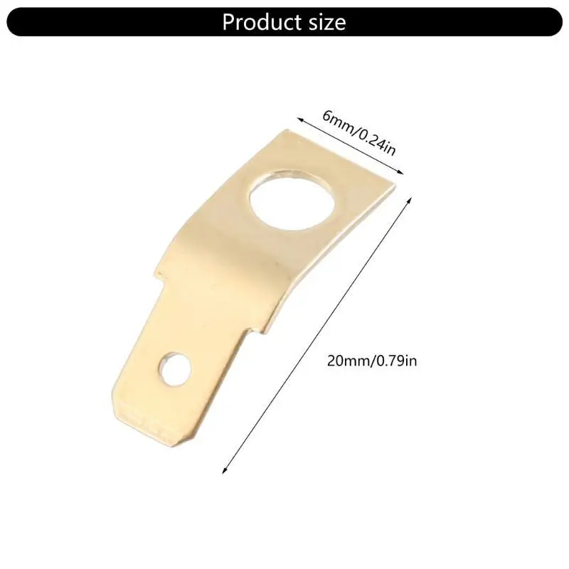 652F المهنية 100 قطعة النحاس قطع الاتصال السريع 1/4 بوصة الذكور البستوني موصل غير معزول موصل مجموعة للاستخدام الكهربائي #6