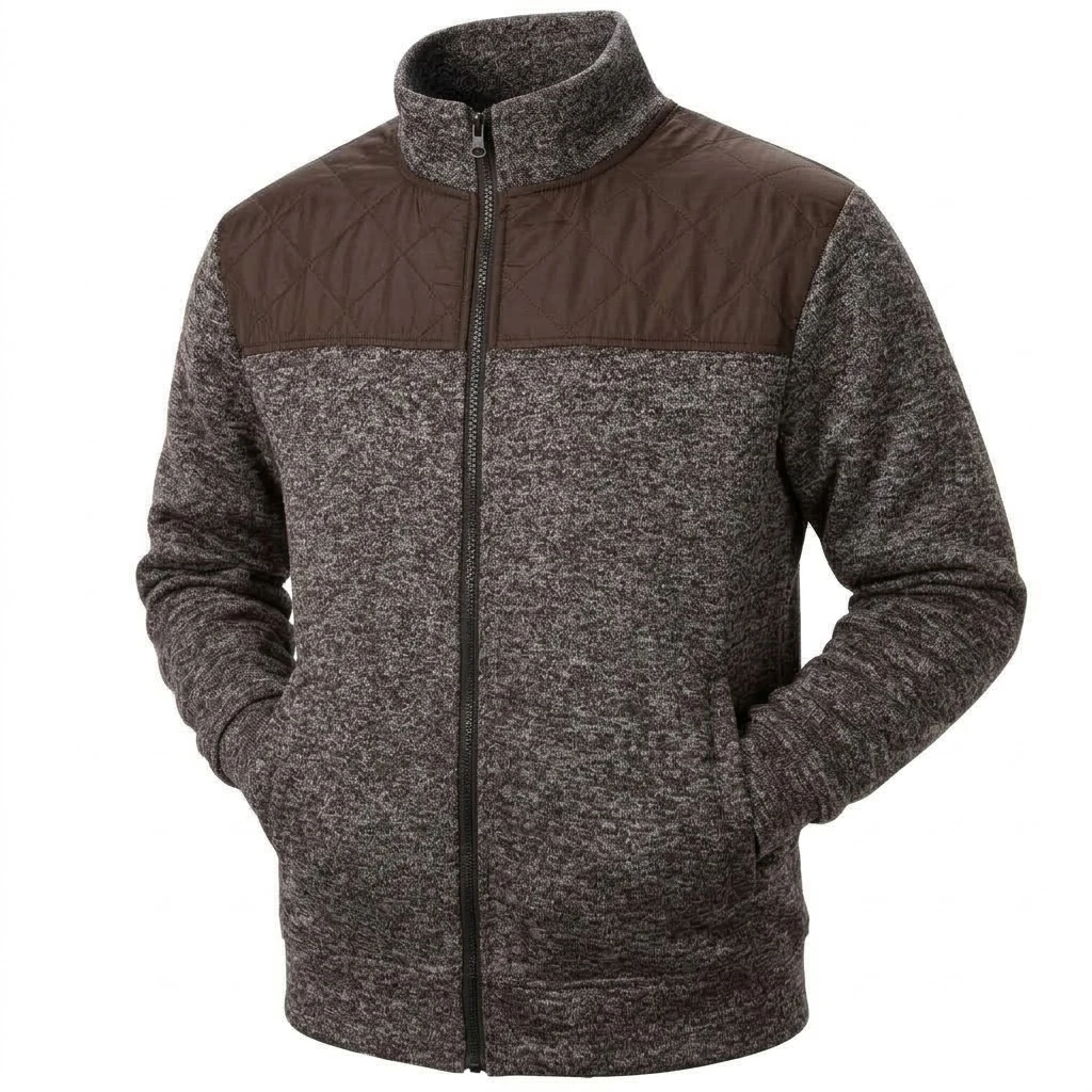 Herbst Herren Sweatshirt-Jacke mit Stehkragen, Slim Fit Cardigan-Mäntel, lässige Sportbekleidung mit Reißverschluss, Outdoor-Trainingsanzug, Herrenbekleidung – Detail 10