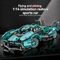 2025 Technical Lamborghini V12 Race Car Assembly Bricks Creative Construction Kit STEM Educational Toy for Kids Birthday Gift