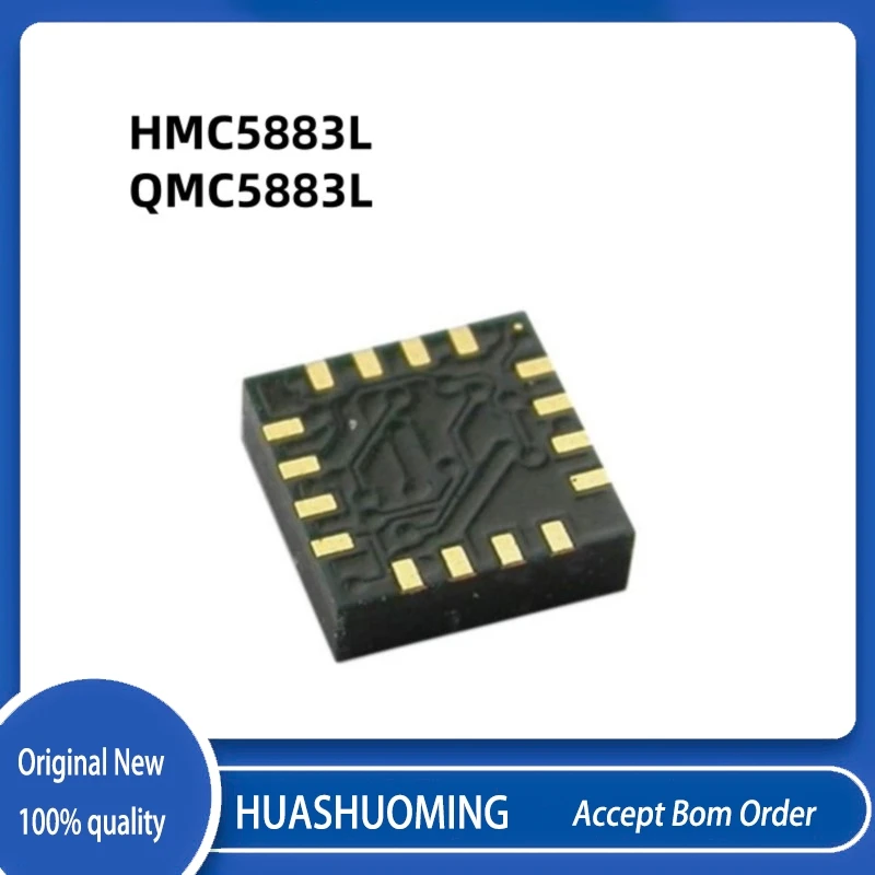 10Pcs/Lot  New   HMC5883L HMC5883L-TR 883L  QMC5883L   LCC-16