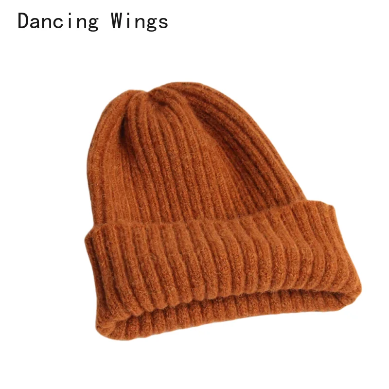 

Candy Color Beanie Hat For Women Winter Hat Knitted Imitation Cashmere Skullies Warm Soft Bonnet Cap Female Hats For Girl Gorros