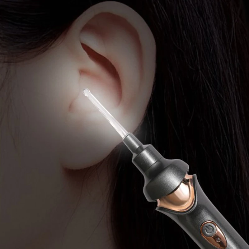 

Kid Electric Ear Cordless Safe Vibration Painless Vacuum Ear Wax Pick Cleaner Remover Spiral Ear Cleaning Device Dig Wax Earpick