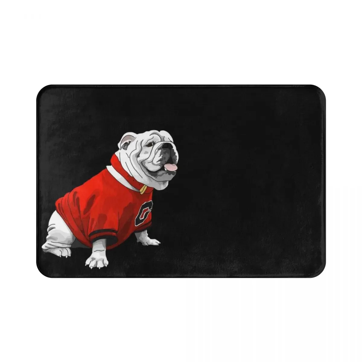 

UGA Bulldog Polyester Doormat Rug carpet Mat Footpad Non-slip durable Absorbent Mat Entrance Kitchen Bedroom balcony toilet