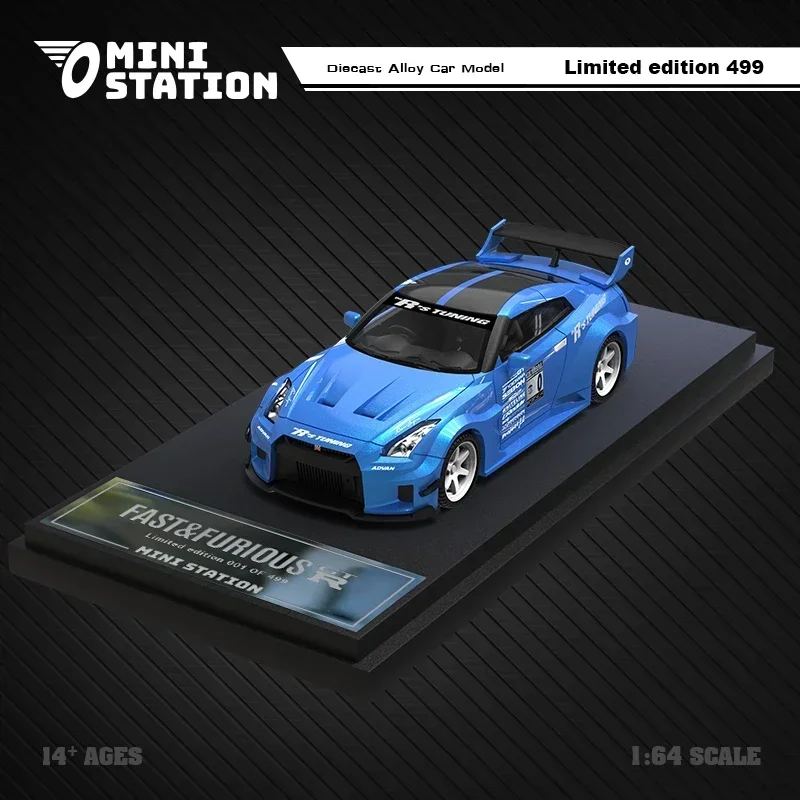 Mini Station 1:64 Fast & Furious Brian's GTR R35 3.0 Diecast Model samochodu