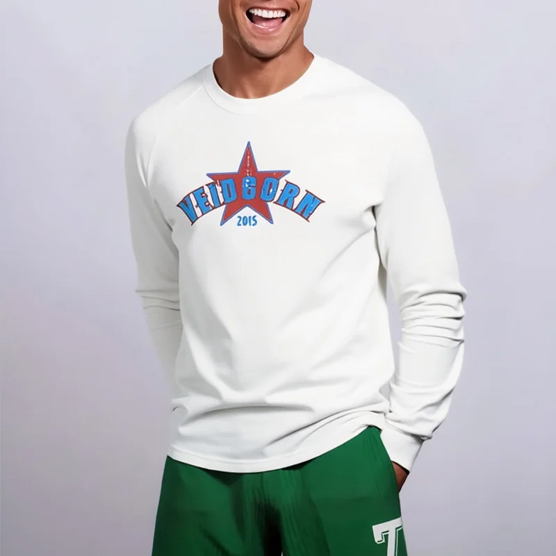 Veidoorn Quick Dry Long Sleeve T-Shirt for Men Moisture Wicking Workout Fitness Shirts Active Athletic Sportswear Gym