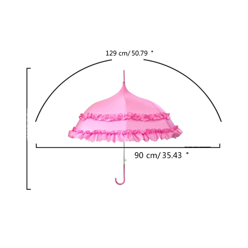 Elegant Parasols Gothic Umbrella Princess Sun Cover Sun and Rain Travel Umbrella for Stylish and Feminine Sun Canopys