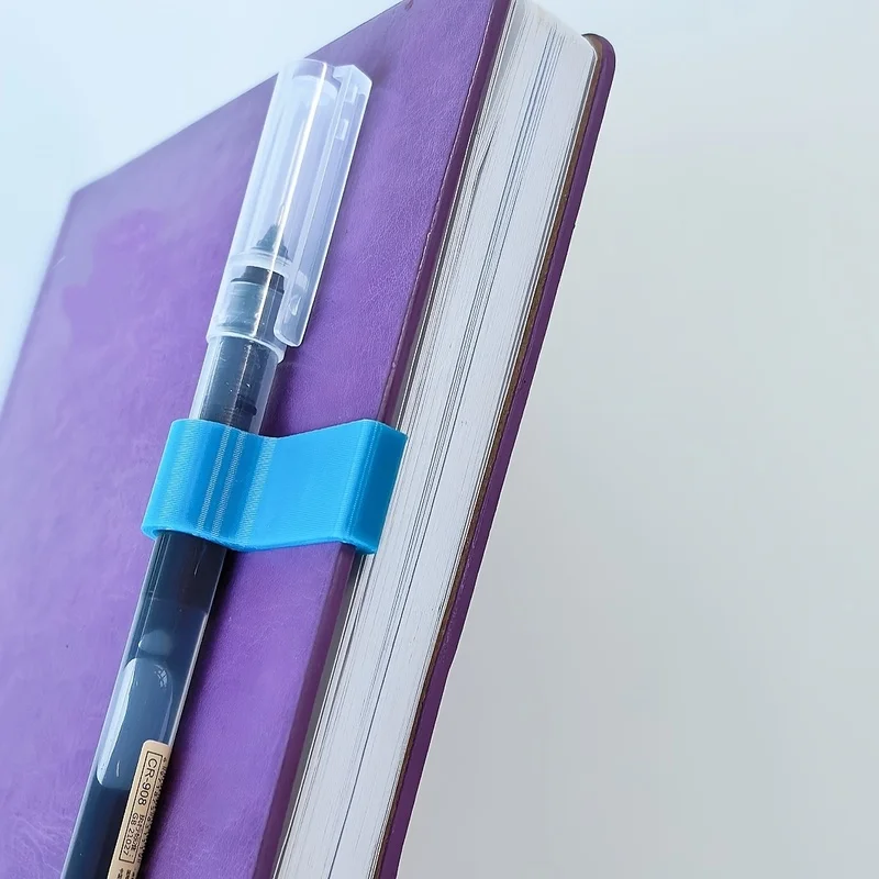 3pcs Multifunctional notebook organizer with pen clip，Used to secure a pen to a notebook，Easy to Carry。