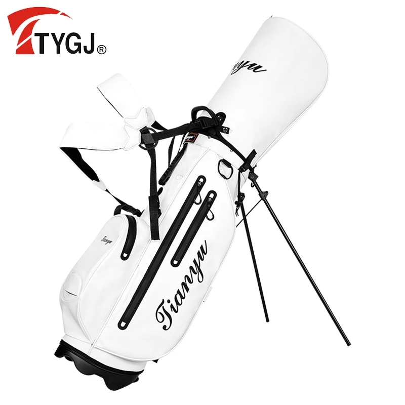 Bolsa de Golf con soporte para hombre, bolso de bola impermeable de cuero de microfibra, portátil, ligero, nuevo