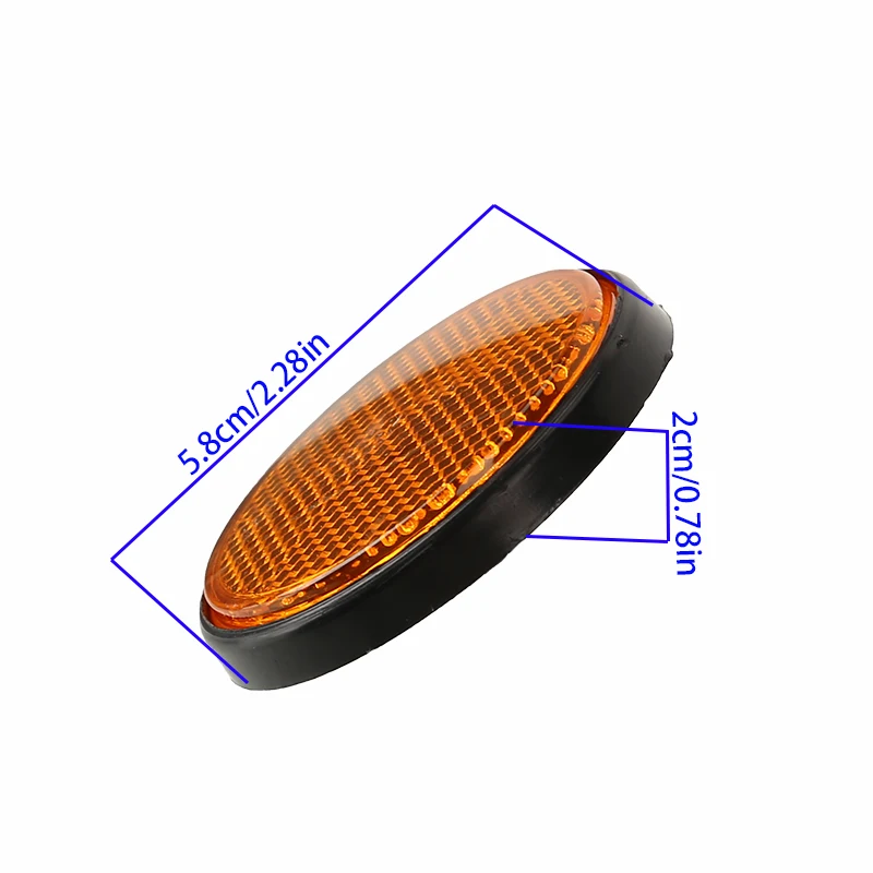 الجبهة شوكة مستديرة عاكس GM شاحنة دراجة نارية ATV دراجة دراجة عاكس عاكس السلامة #3