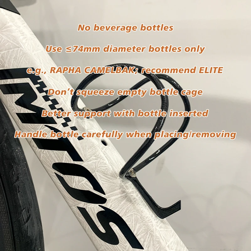 7g Ultraleichte Carbon-Flaschenhalter für Fahrräder | Wasserflaschenhalter für Rennrad/MTB | Mattierter/Glänzender Becher | Fahrradzubehör aus Titanlegierung – Detail 1
