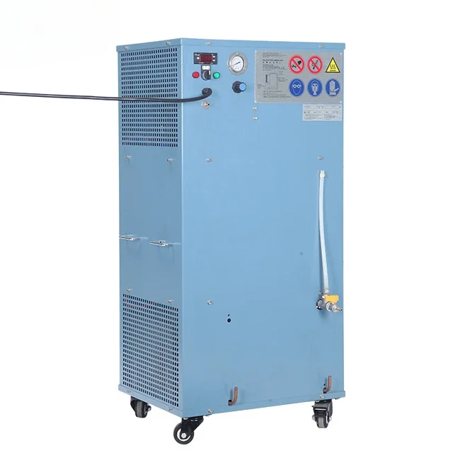 Highly efficient carbon steel condenser for use of solvent recycling machine