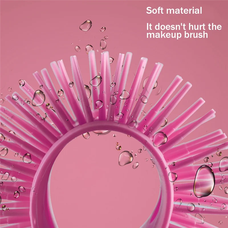

B03C-4PCS Makeup Brushes Holder Organizer, ABS+TPE Rack Display Storage For Eyeliners