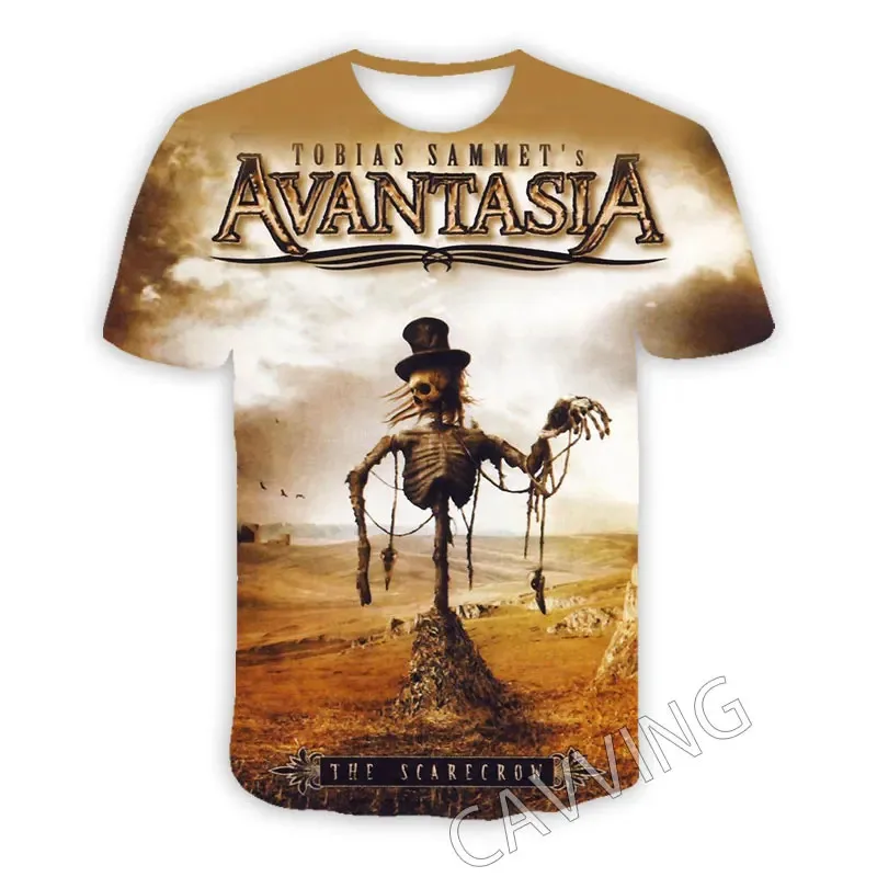 Camisetas informales de Avantasia Band, ropa de calle con estampado 3D, camiseta informal con cuello redondo para hombres y mujeres, ropa de calle para niños, camiseta de Hip-Hop