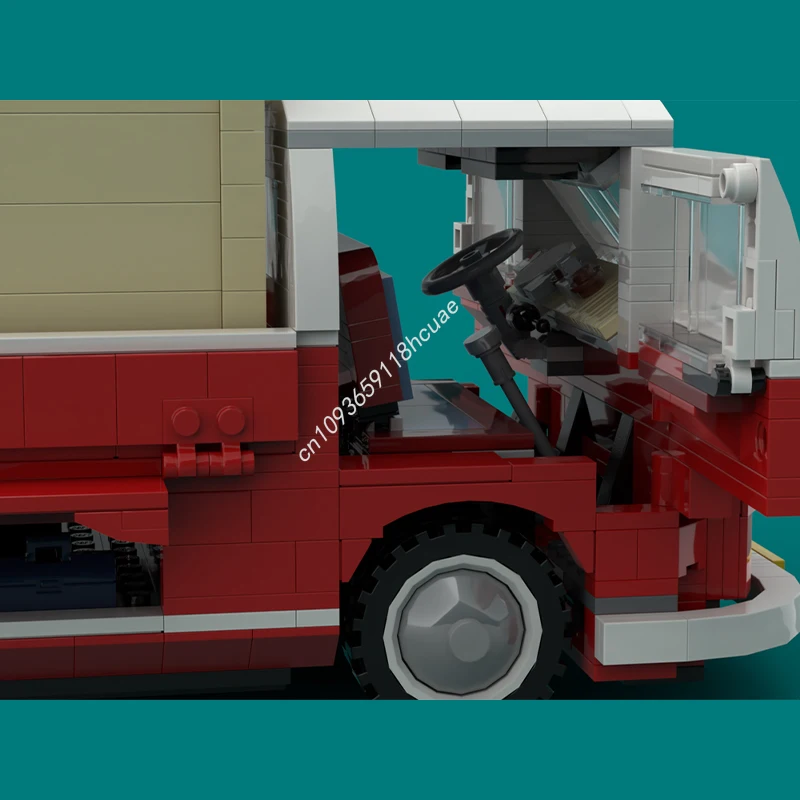 1431 個 MOC 1960 年代コンビピックアップクリエイターエキスパートモデルビルディングブロック子供のおもちゃレンガクリエイティブクラフト建築クリスマスギフト