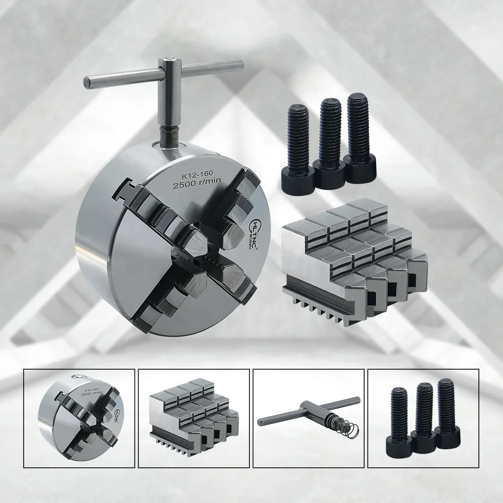 K12 125 3000 giri/min 100 Nm Mandrino indipendente a 4 griffe Mandrino a 4 griffe Mandrino K12-125 Mandrino K12 a 4 griffe