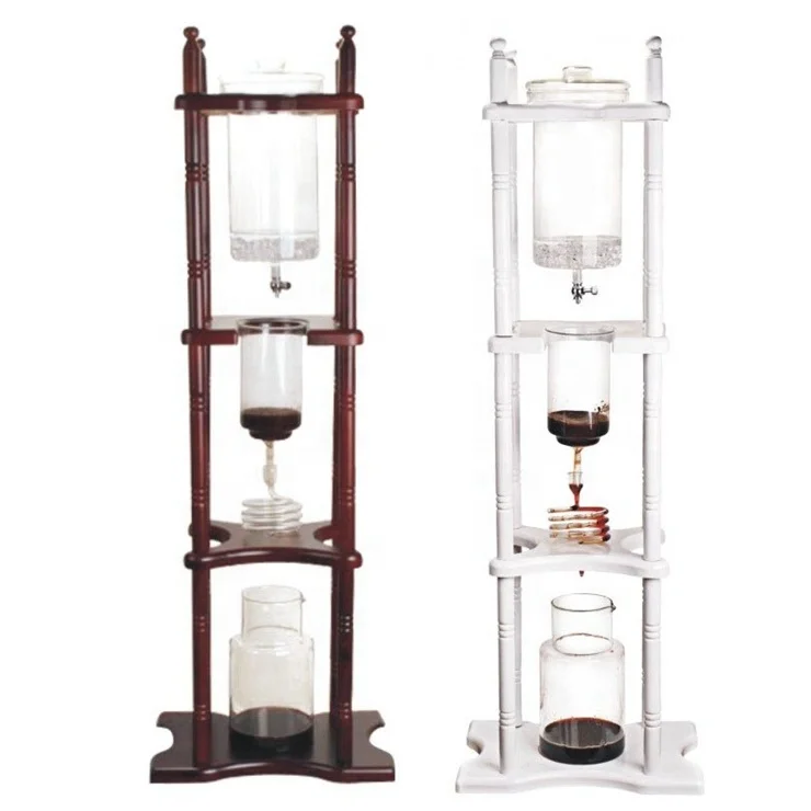 Custom Ecocoffee Kitchen Accessories New Dutch Ice Coffee Makers Iced Drip Cold Brewer Dripper Coffee Brewer 25Cups Coffee Dripp