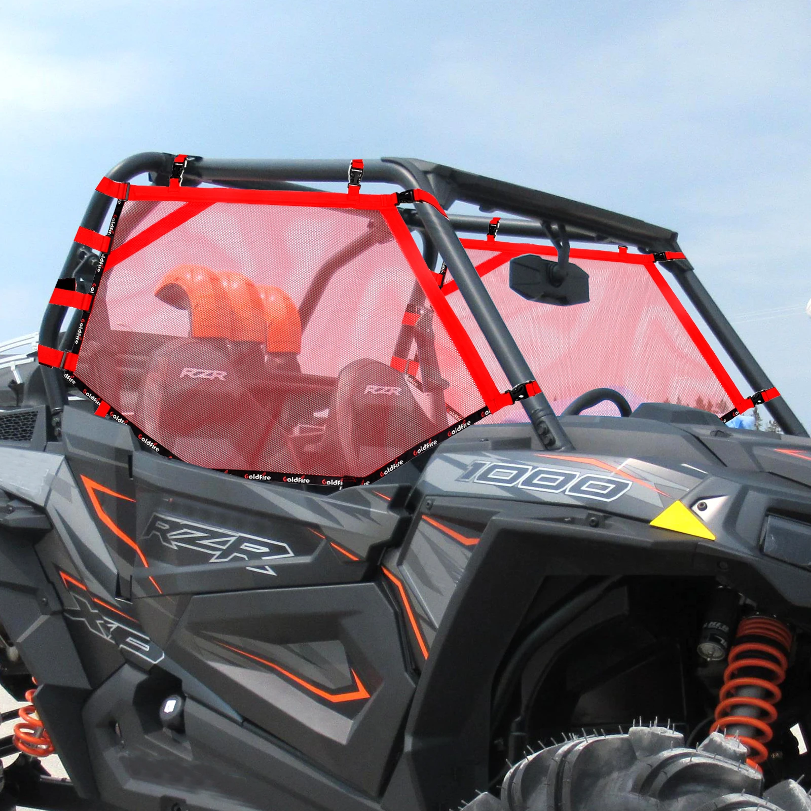 UTV Left Right & Rear Window Sunshade Net Shield Set for Polaris RZR 1000 XP Turbo POLARI RZR 500 570 800 800s 900 Accessories