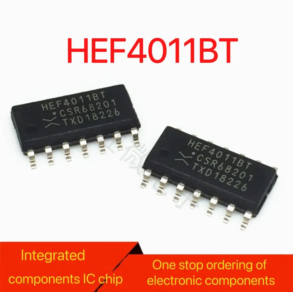 New imported original HEF4011BT CD4011BM SMT SOP14 four 2 input NAND gate