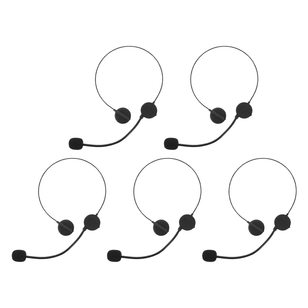 

5pcs Rock Star Fake Ear Mic: Realistic Cosplay Headset Prop For Music Party Halloween Birthday Lightweight Costume Accessory