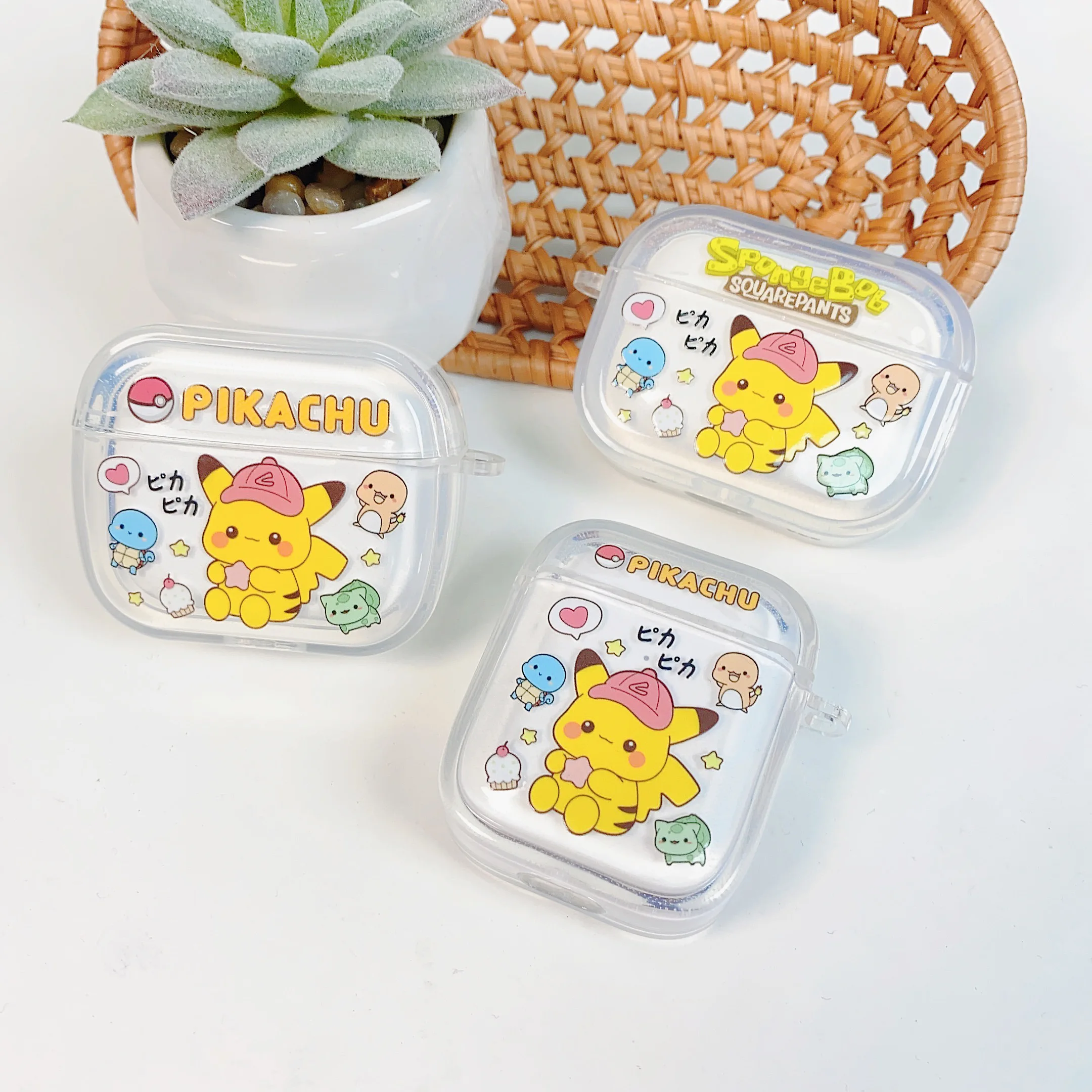 

Cute Pokémon Pikachu Airpods Headphone Case Cartoon Cool Anti-drop Soft TPU Material, Suitable For Airpods 1, 2, 3, Pro, Pro2