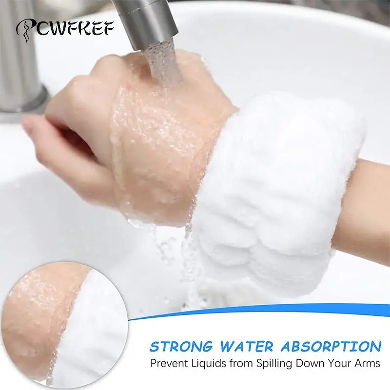 Face Wash Hand Wrist Strap Reusable Sweat Band Microfiber Towel Band Flexible Absorbent Wrist Strap For Face Wash Comfortable