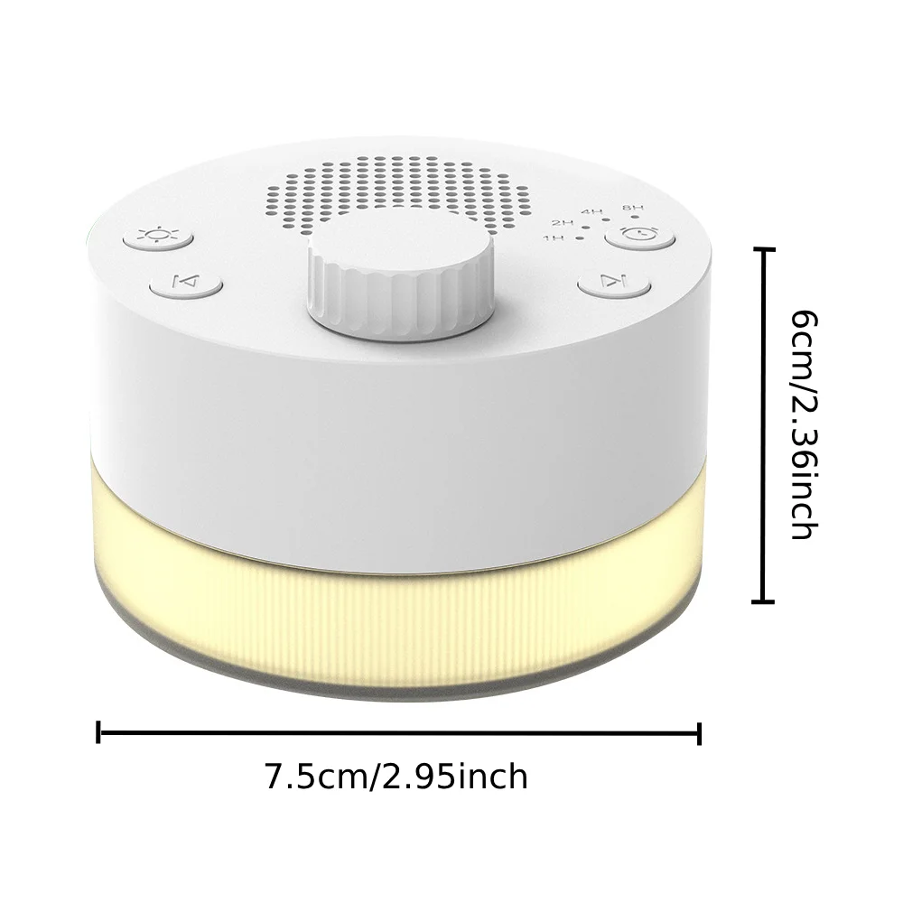 White Noise Machine with Warm Light 24 Natural Sounds Sleep Aid Deep Relaxation Soothing Sleep Aid Equipment