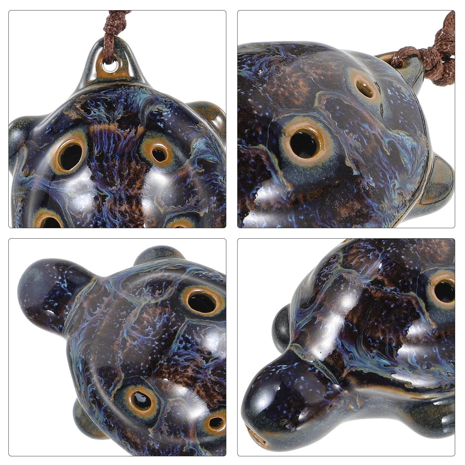 

6 Hole Ceramic Turtle Ocarina Portable Musical Instrument for Beginner Kids Children Practice Ocarina Instrument