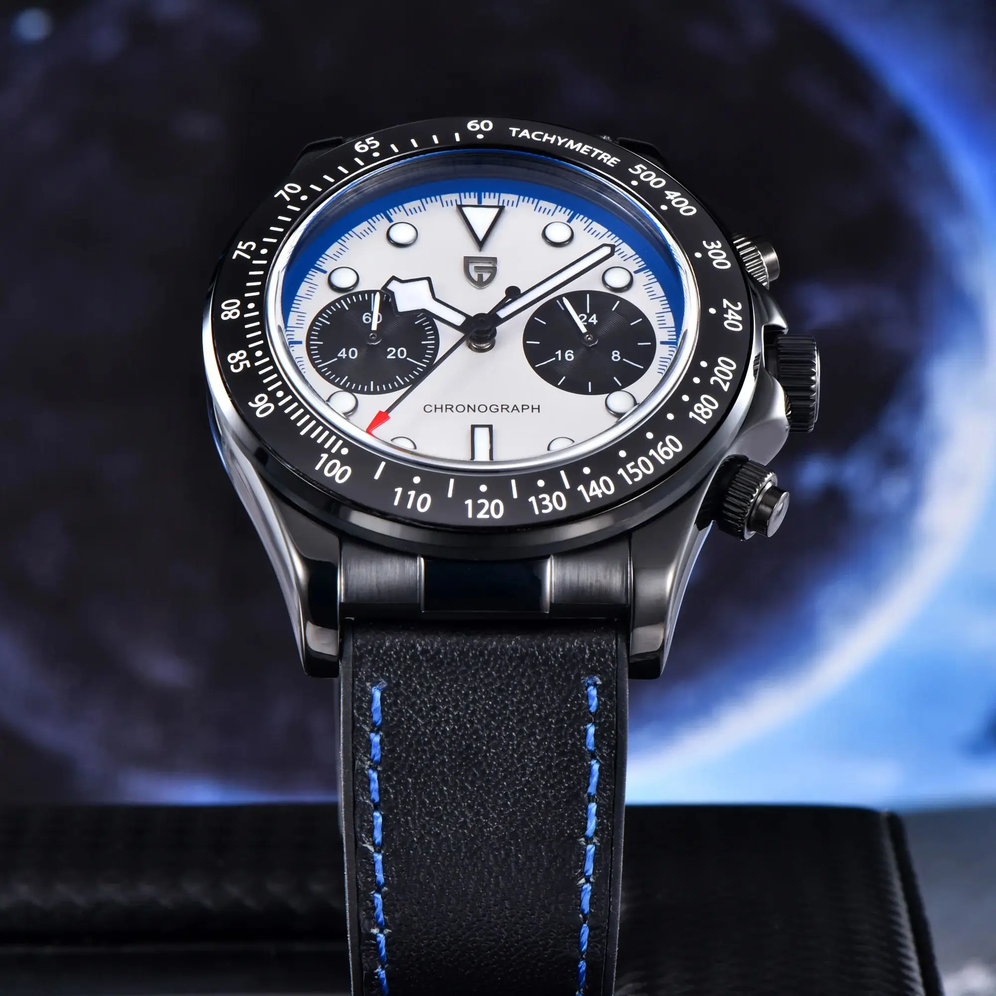 

Мужские кварцевые часы PAGANI DESIGN All Black BB Chronograph, спортивные, водонепроницаемые, с сапфировым стеклом AR, 2026 года выпуска.