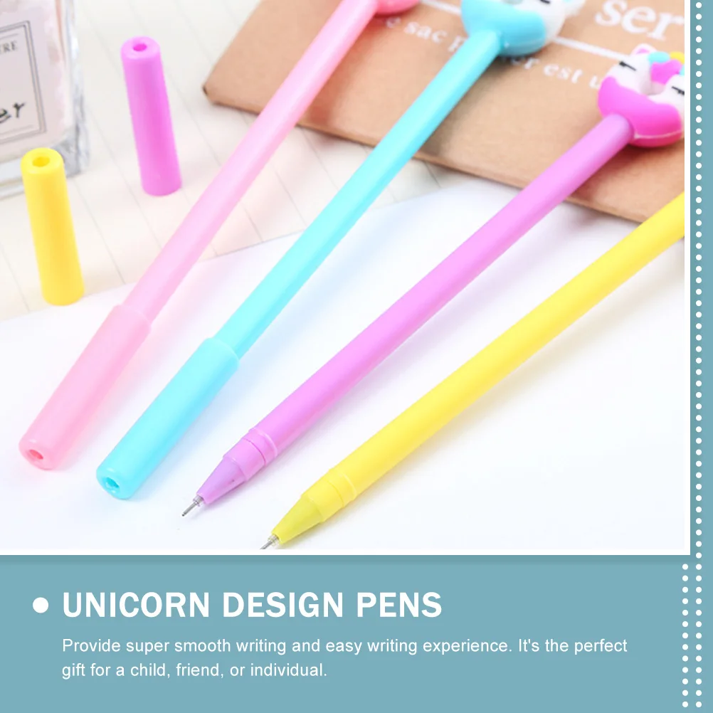 

12 Pcs Gel Pen The Gift Design Pens Cartoon Portable Abs Writing Student Office Signature