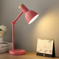 Nordic Desk Lamp for Dorm Adjustable Angle Height Reading Table Lamp for home office Room Decor Bedside Lamp Led Desk Light