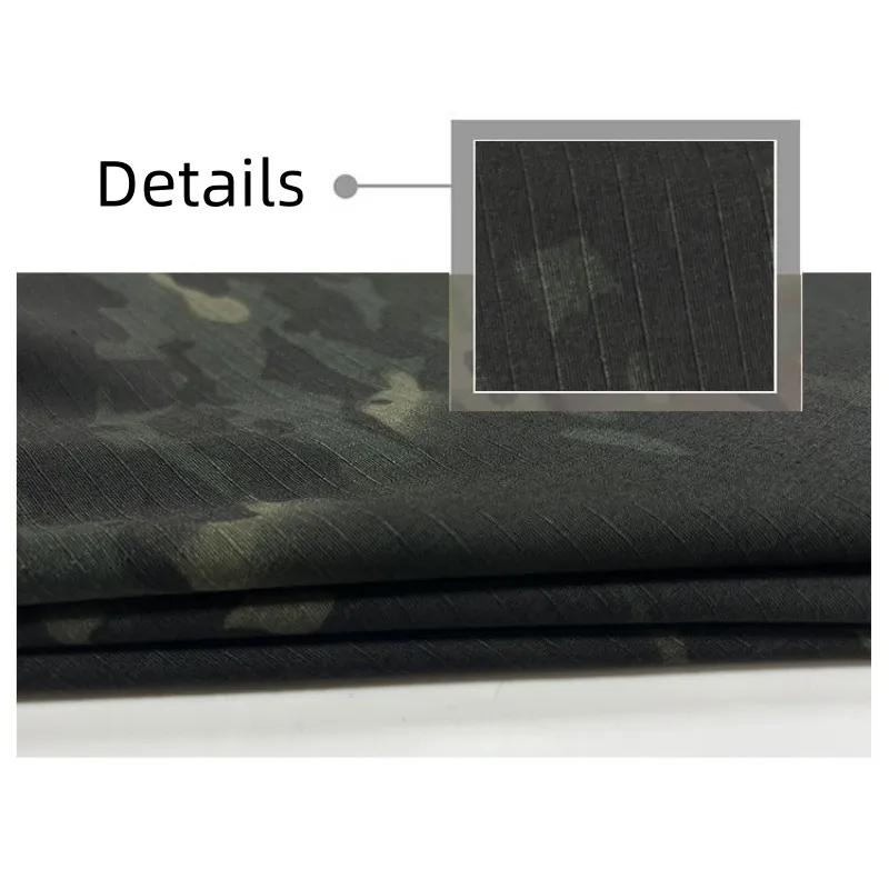 Polyester Cotton Multicam Black Camouflage Fabric TC MCBK Cloth Tactical Uniform Camo Suits DIY Cloth