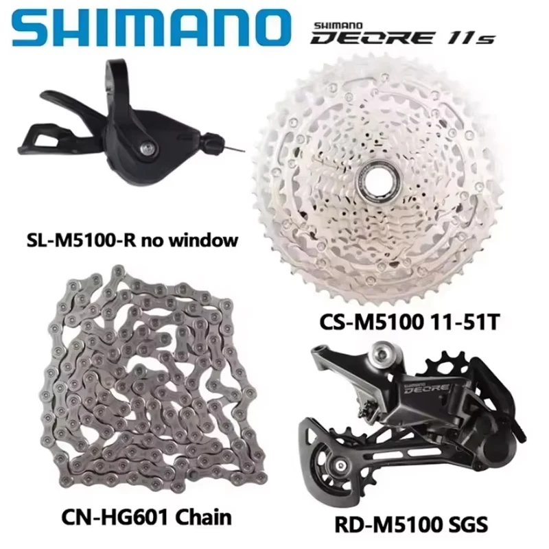 SHIMANO DEORE M5100 M5120 11 Speed Groupset MTB Mountain Bike