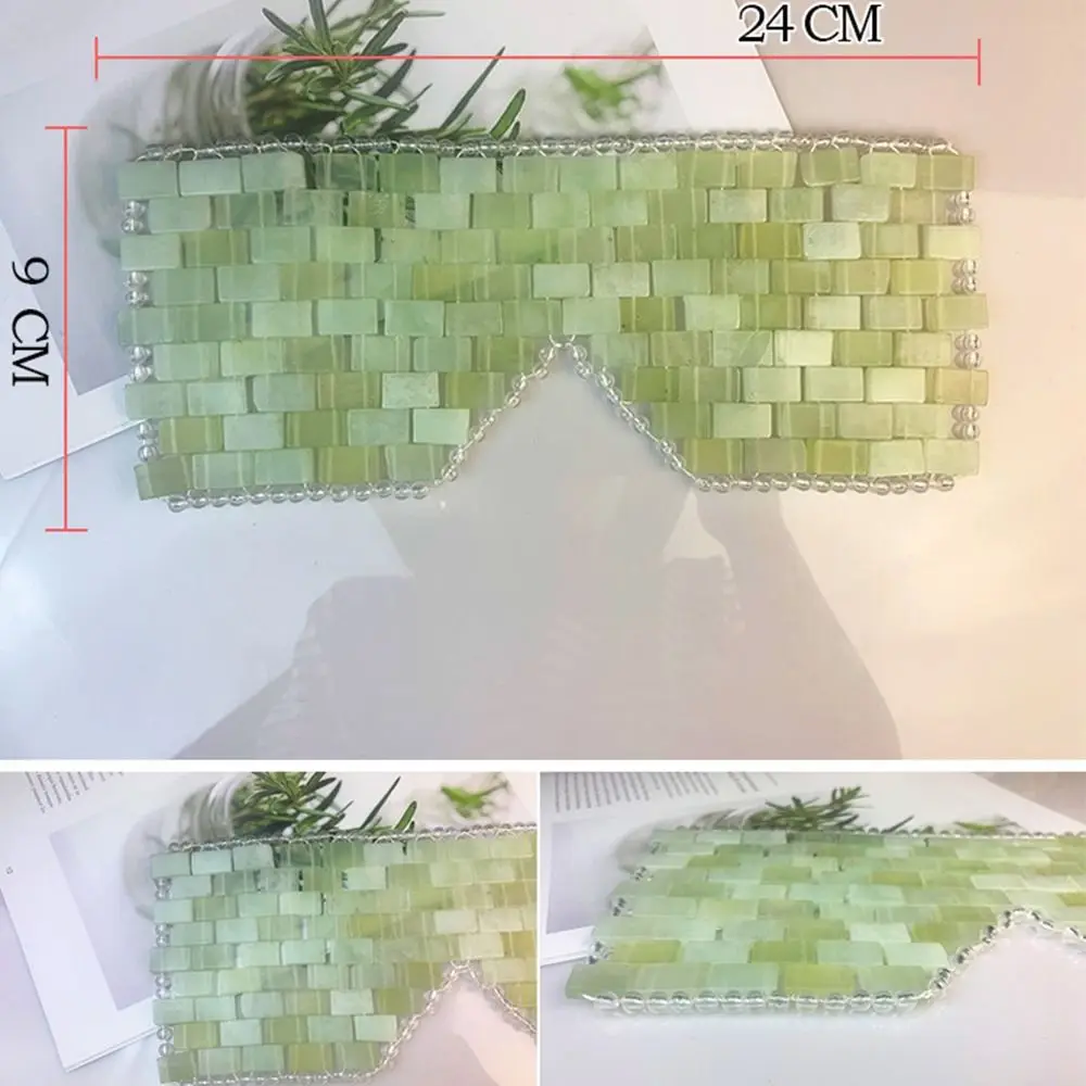 Eye Massager Jade Eye Mask Facial SPA Relaxation Facial Cooling Mask Cooling Sleep Anti Aging Cooling Jade Eye Mask Face Sleep