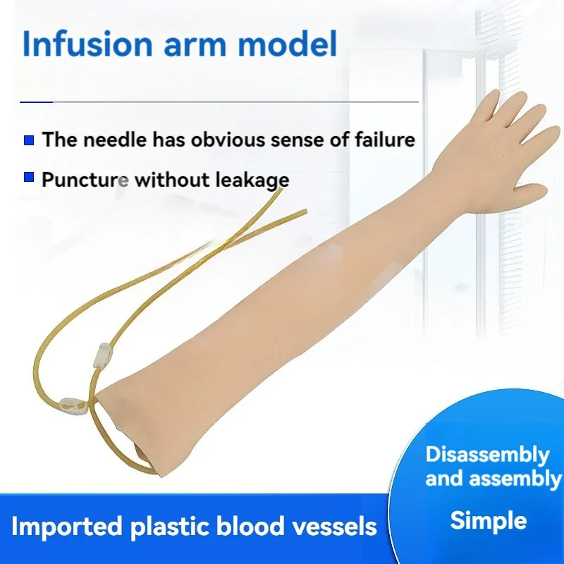 Venous Puncture Infusion and Intramuscular Injection Training Arm Model Nurse Blood Drawing Practice Injection Arm Model