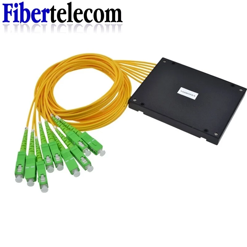 فاصل الألياف البصرية ، sc apc ، 1*2 ، 1*4 ، 1*8 صندوق موصل ، الفاصل