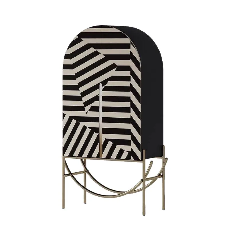 

Zebra pattern chest decorativevilla side bedroom end of bed locker high foot porch
