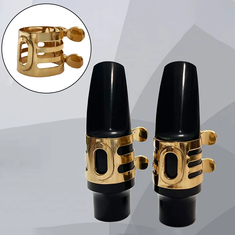 

Alto Sax Ligature Brass Clip Adjustable Stable Metal Buckle Saxophone Mouthpiece Ligature Clip Wind Instruments Accessories