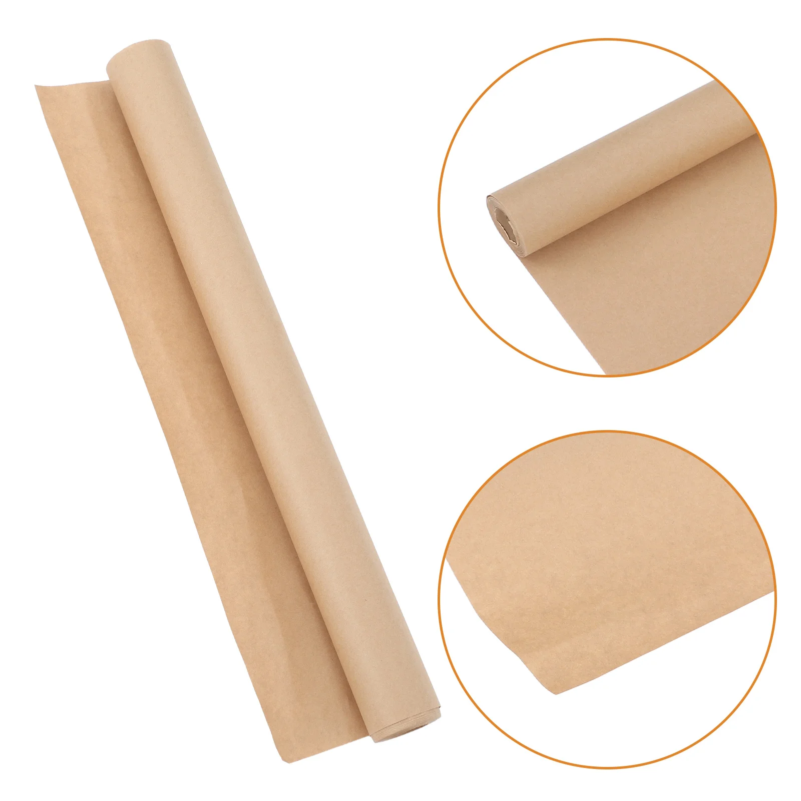 Brown Kraft Paper Roll For Floral Wrapping Diy Craft Vintage Large Paper Roll Floral Wrapping Paper For Packing Shipping Tab