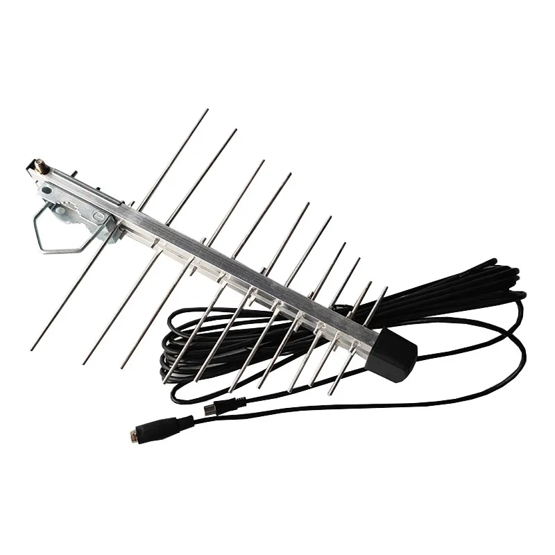 Yagi anten 20E Outdoor açık yönlü anten 470-862MHz F-dişi konnektör karasal DVB-T/T2 dijital Video yayını