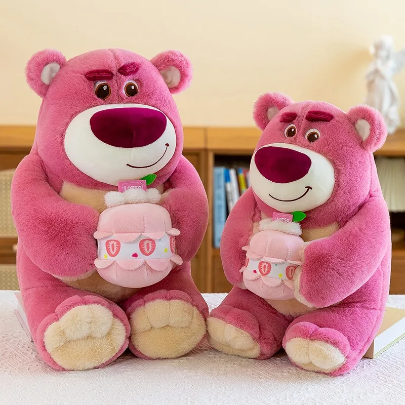 Disney Lotso Cake Macarons Series Kawaii Plush Toy Cartoon & Cute Home Decoration High Quality Doll Xmas Gift Children's Gift