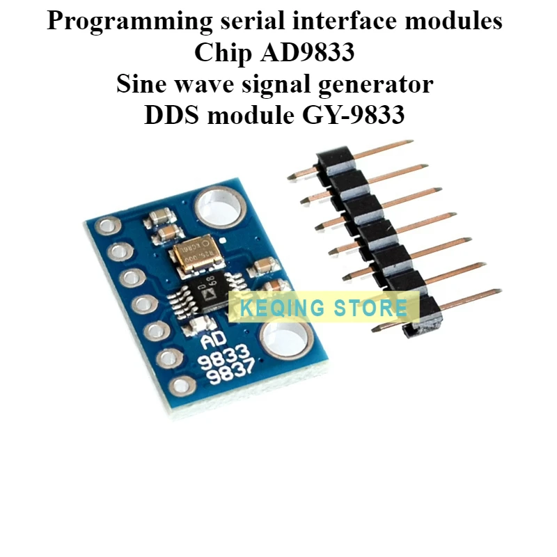 Programming serial interface module chip AD9833 sine wave signal generator DDS module GY-9833