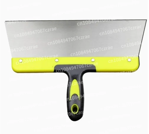 

Putty scraping ash knife oiler scraping big white trowel mud knife cleaning shovel