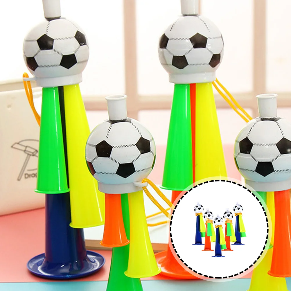 5 Pcs Football Horn Party Game Trumpet Animation Soccer Whistle Plastic Supplies Toddler Airhorn Blow Out